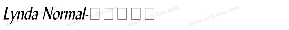 Lynda Normal字体转换